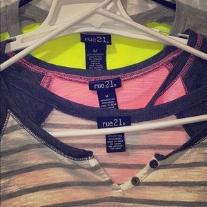 Bundle all three Rue 21 shirts for 15% off total!